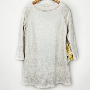 Adrienne holiday shiny shift dress size small